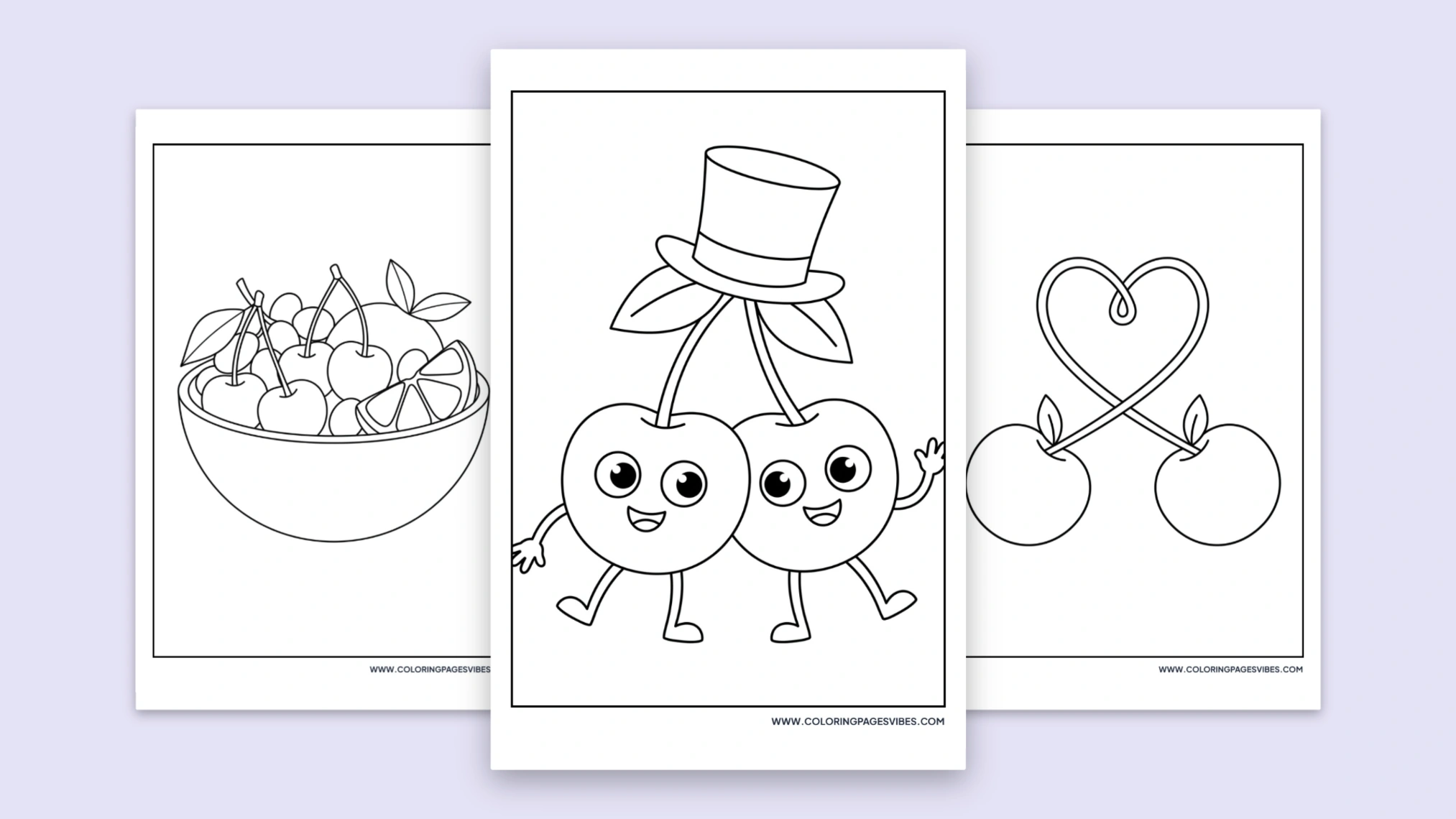 66+ Free Printable Cherry Coloring Pages (PDF Download)