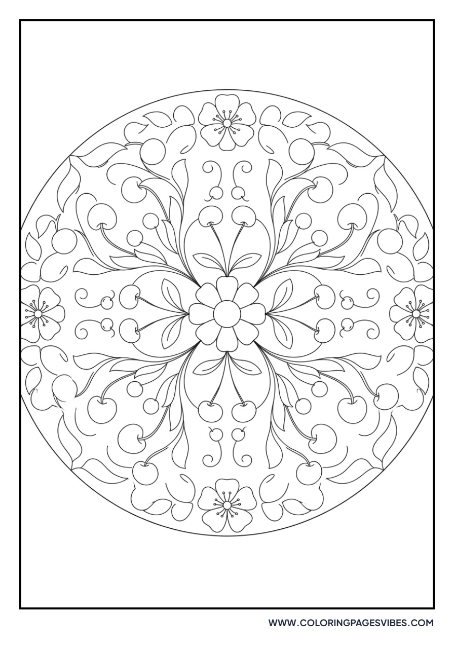 Mandala Cherry Style