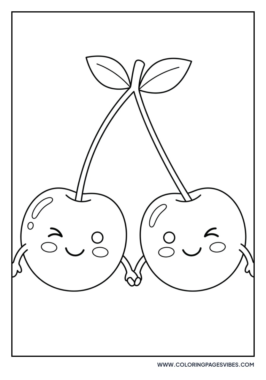 Winking Kawaii Cherries