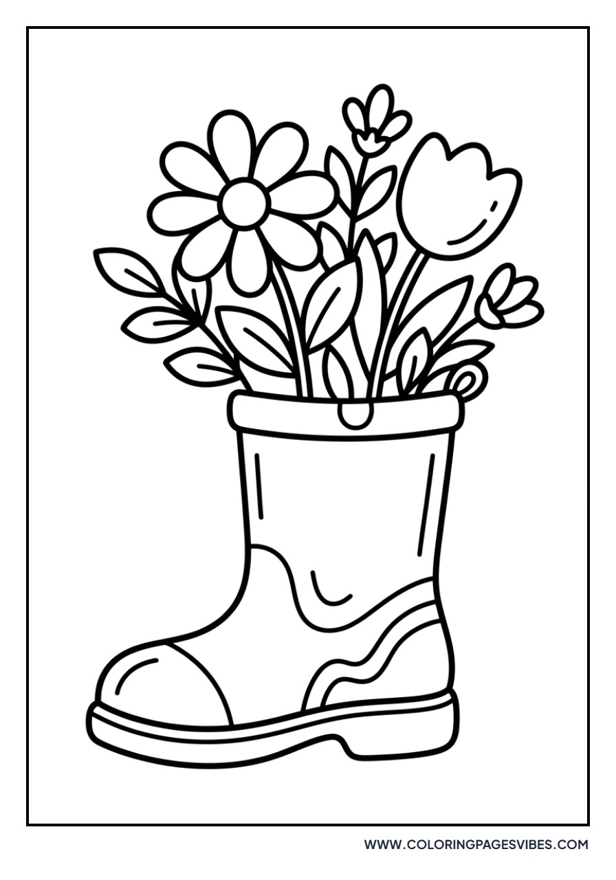 Flower Garden Boot