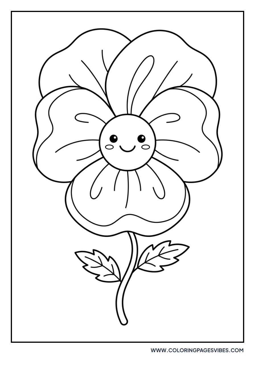 Pansy with a Smile