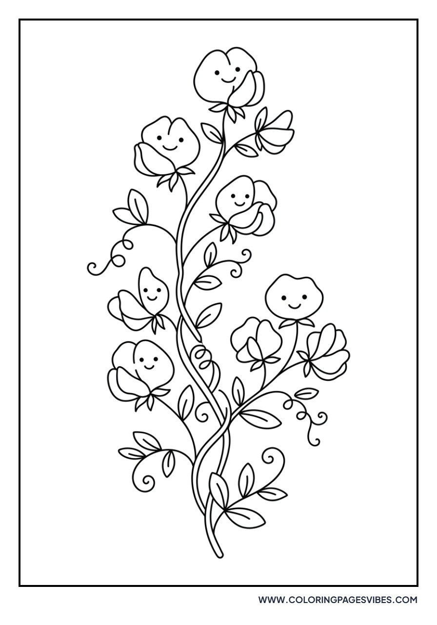 Snuggling Sweet Peas