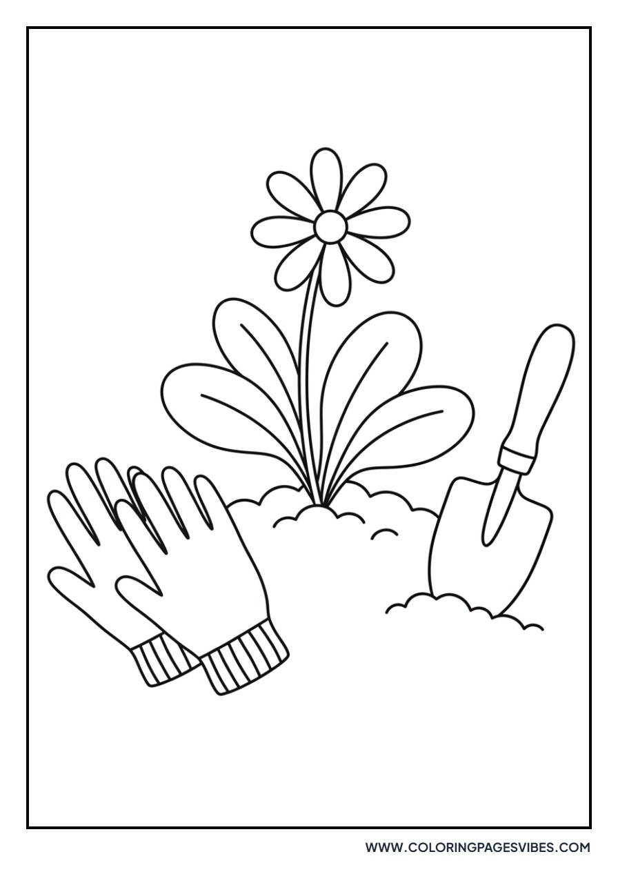 Daisy and Gardening Gloves