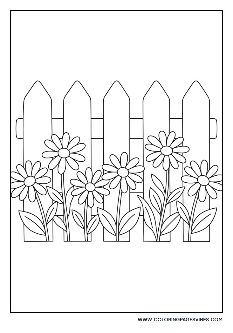 Daisy and Picket Fence