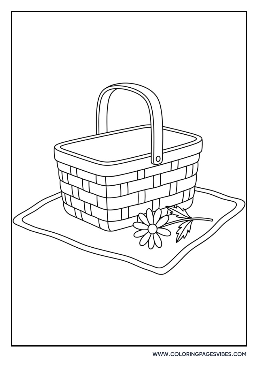 Daisy and Picnic Basket