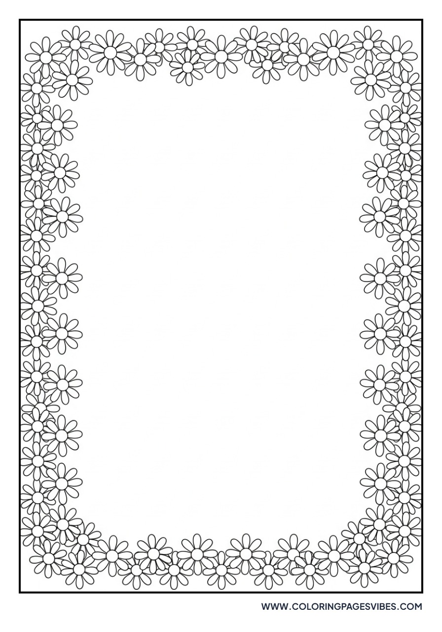 Daisy Border Pattern