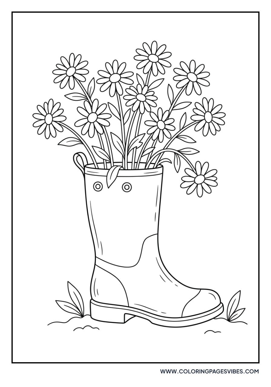 Daisy in a Boot