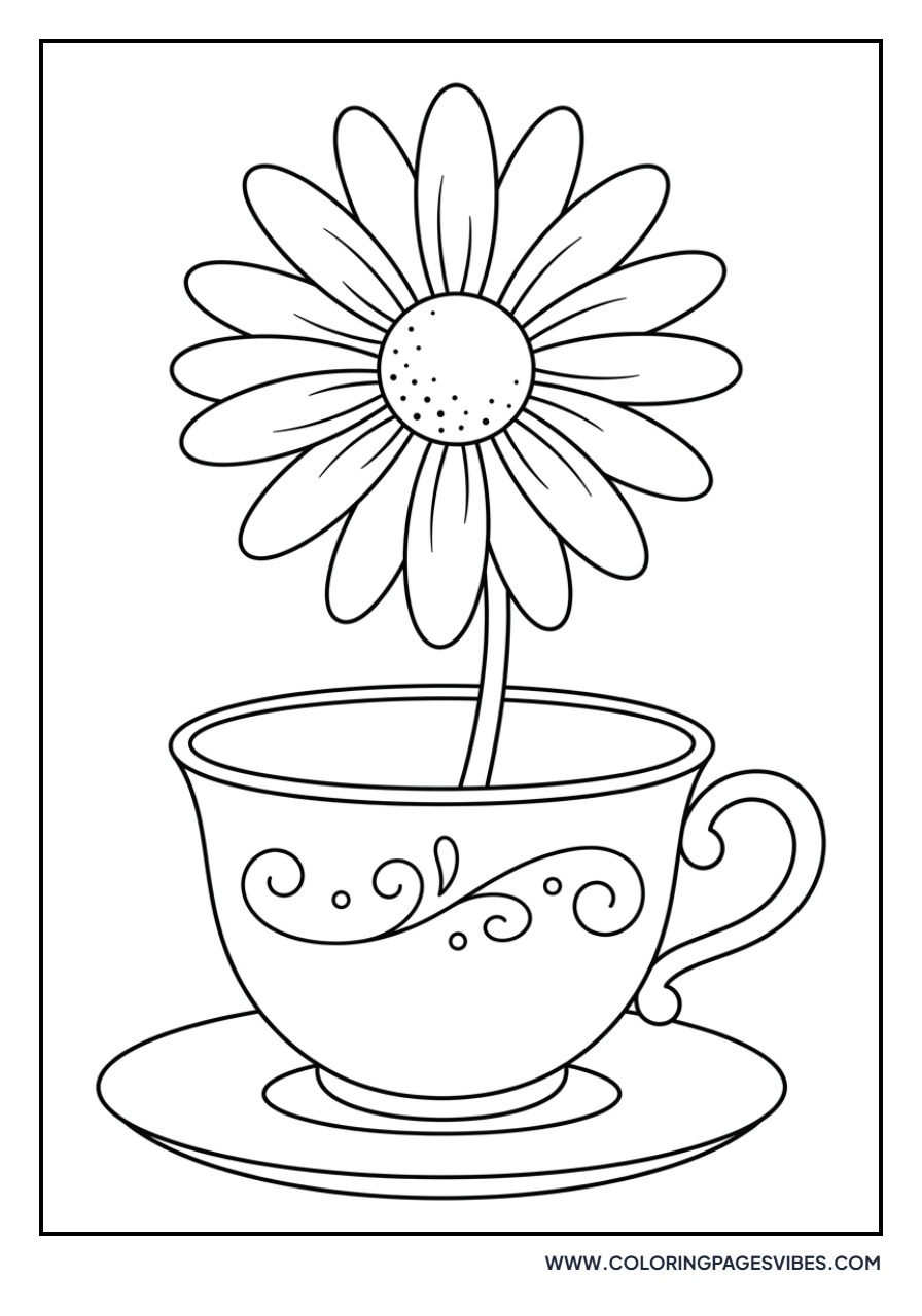 Daisy in a Teacup