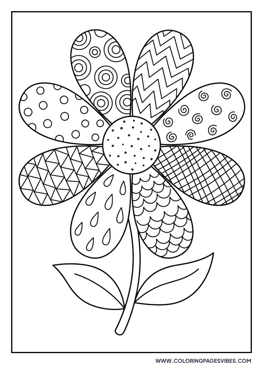 Daisy Zentangle