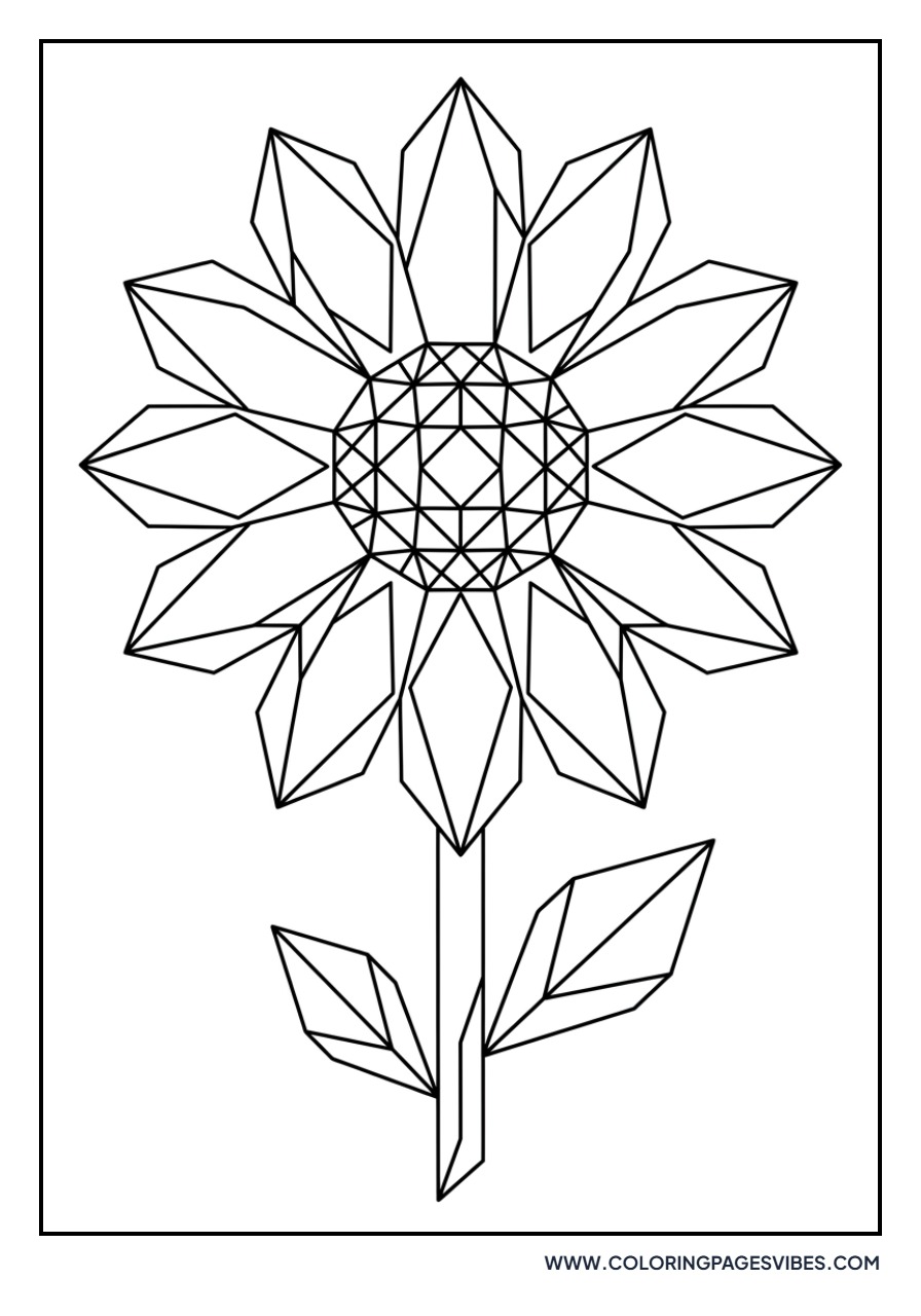 Geometric Daisy Bloom