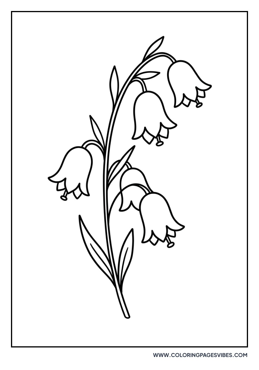 Simple Bluebell Stem