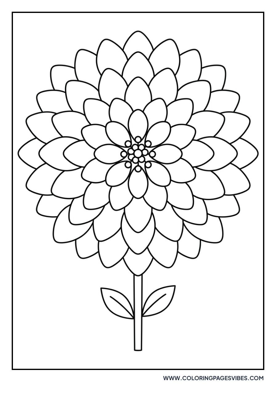 Simple Dahlia Shape