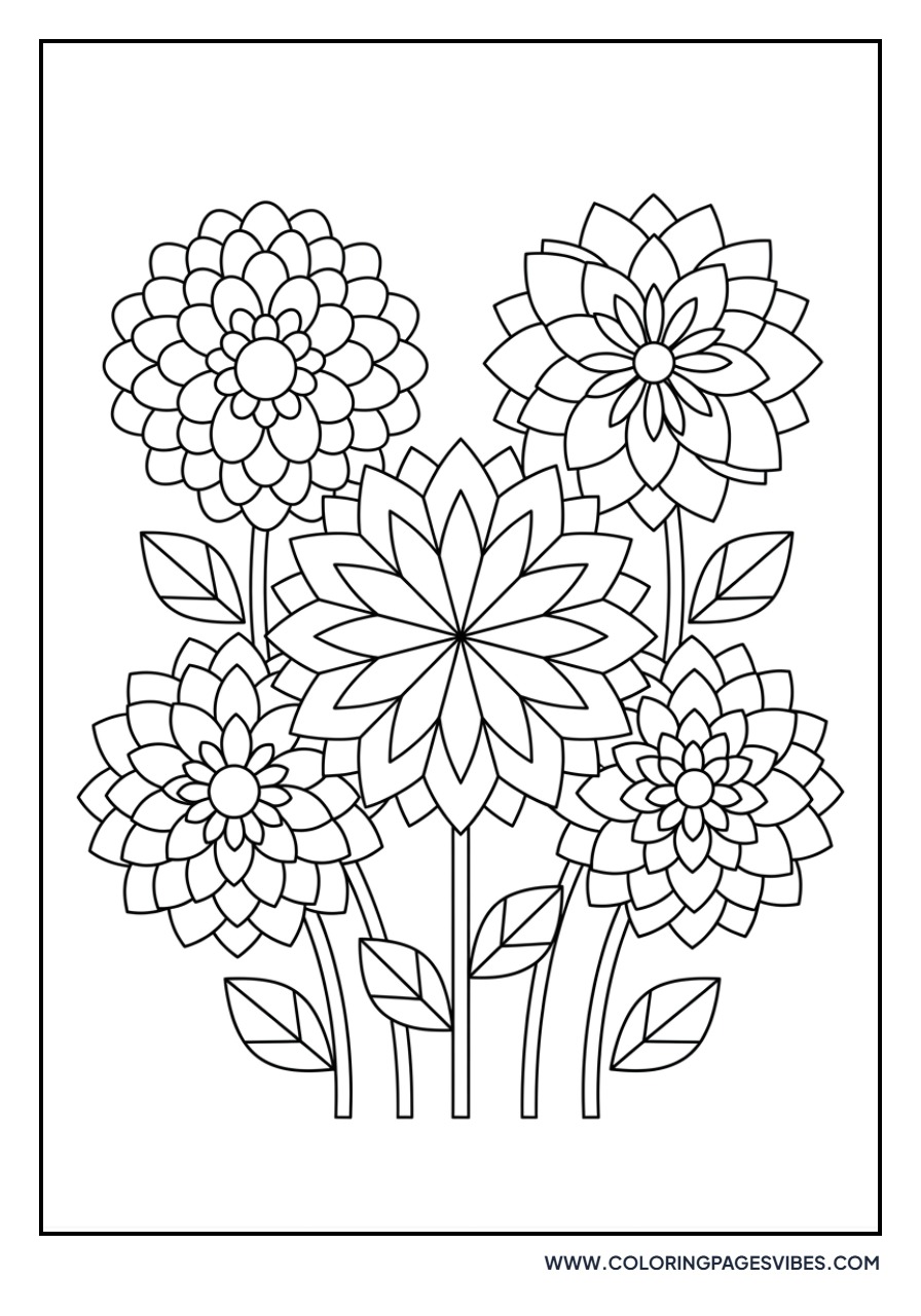 Dahlia Garden Display