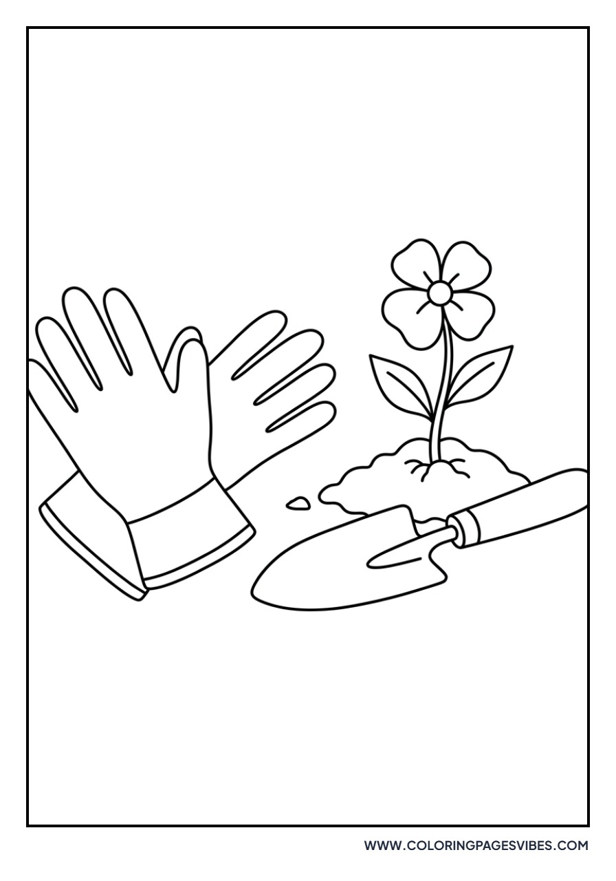 Garden Gloves and Trowel