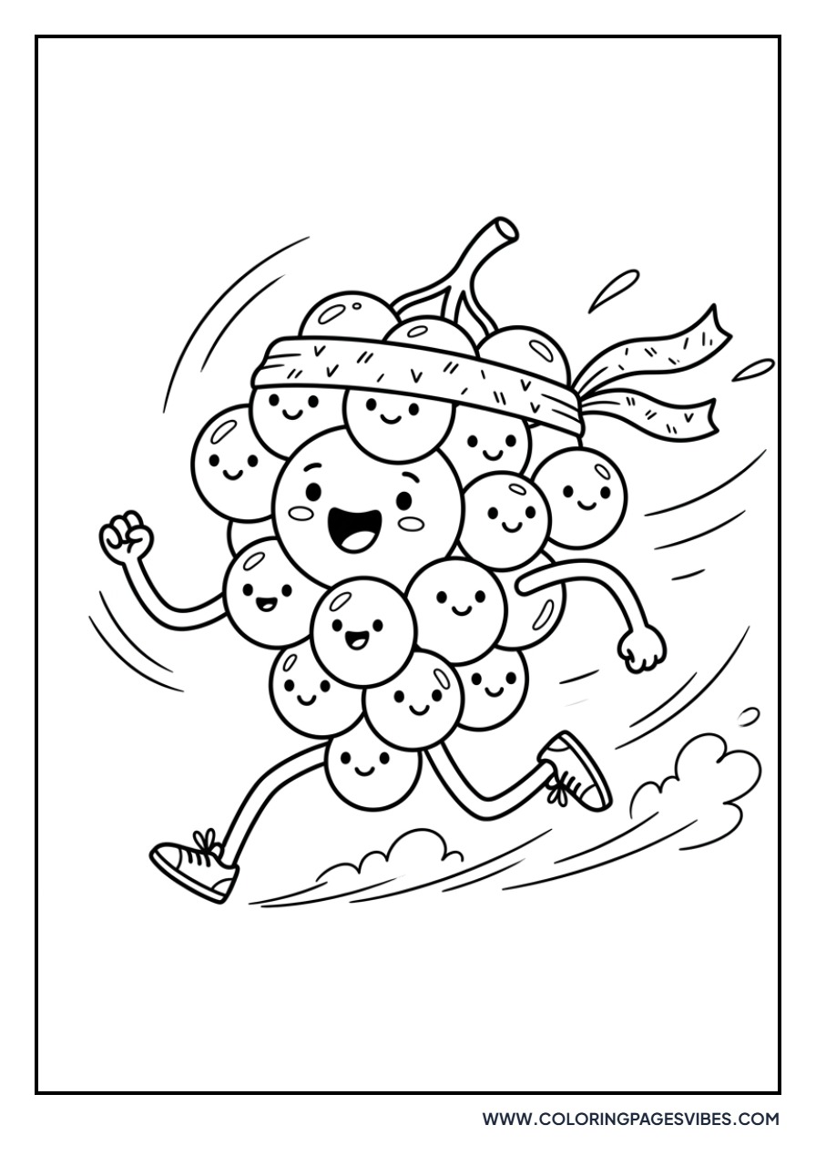 Grape Character Running