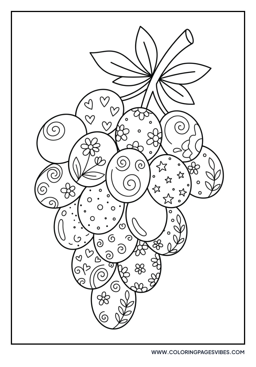 Grapes for Zentangle