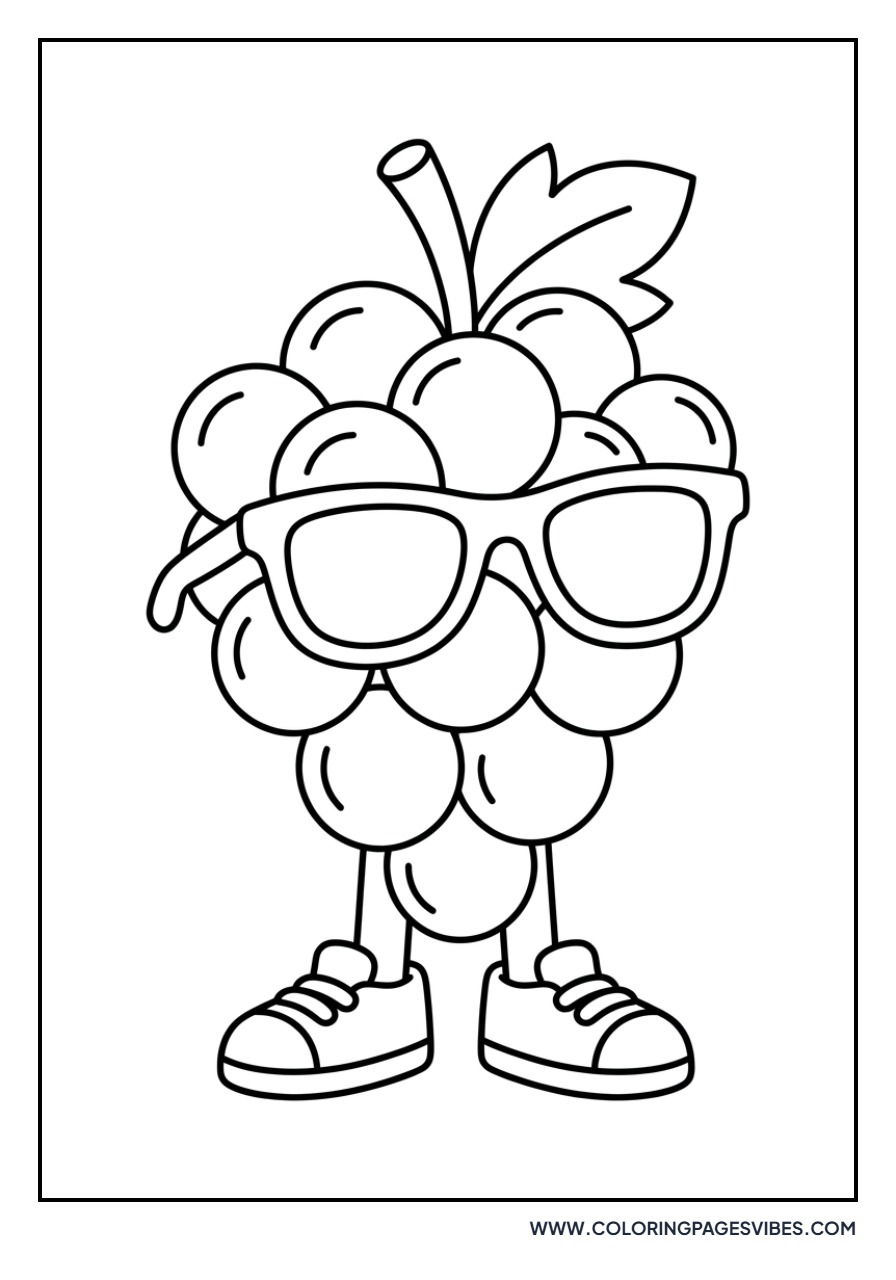 Grapes with Sunglasses