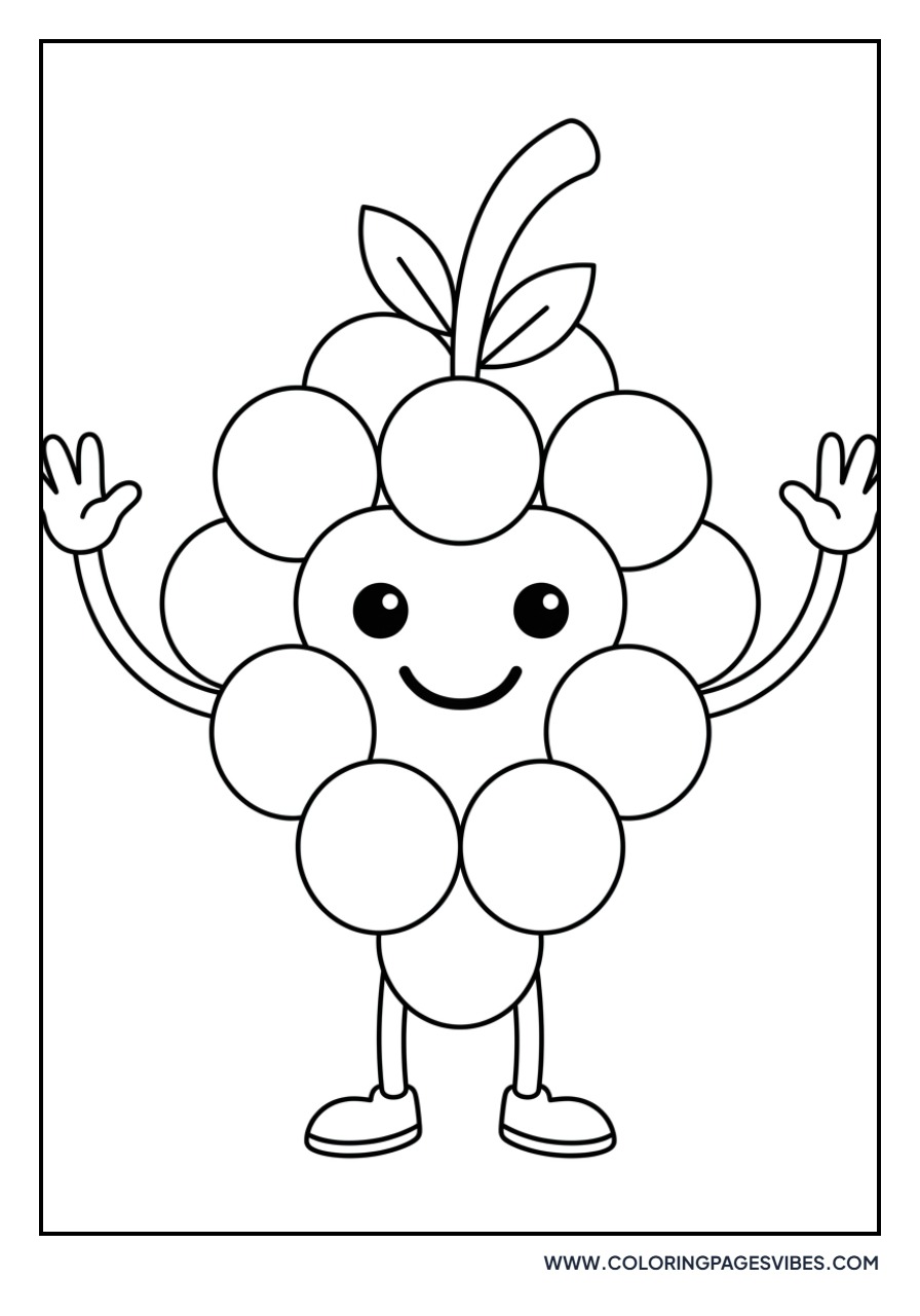Happy Grape Character