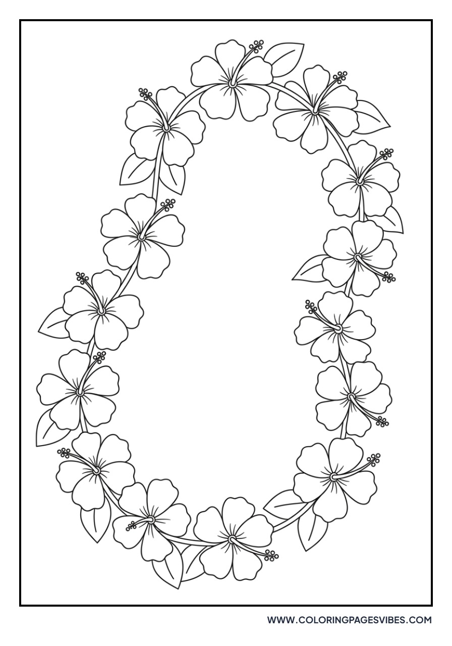 Hawaiian Hibiscus Garland