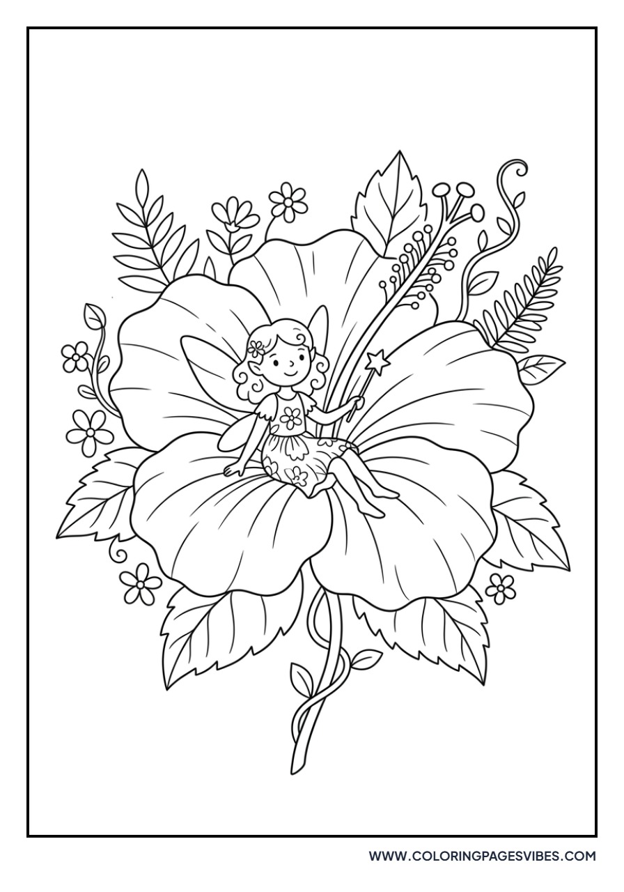 Hibiscus and Fairy