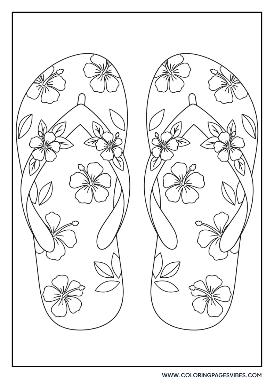 Hibiscus and Flip Flops