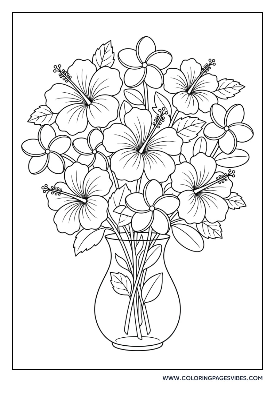 Hibiscus and Plumeria