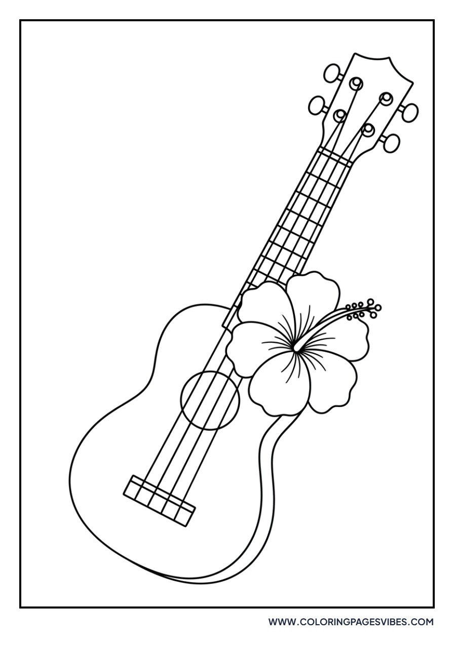 Hibiscus and Ukulele