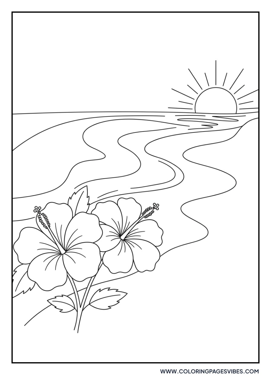 Hibiscus at the Beach
