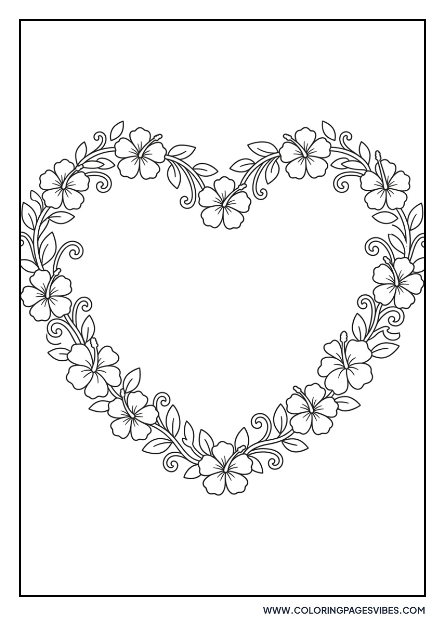 Hibiscus Heart Shape