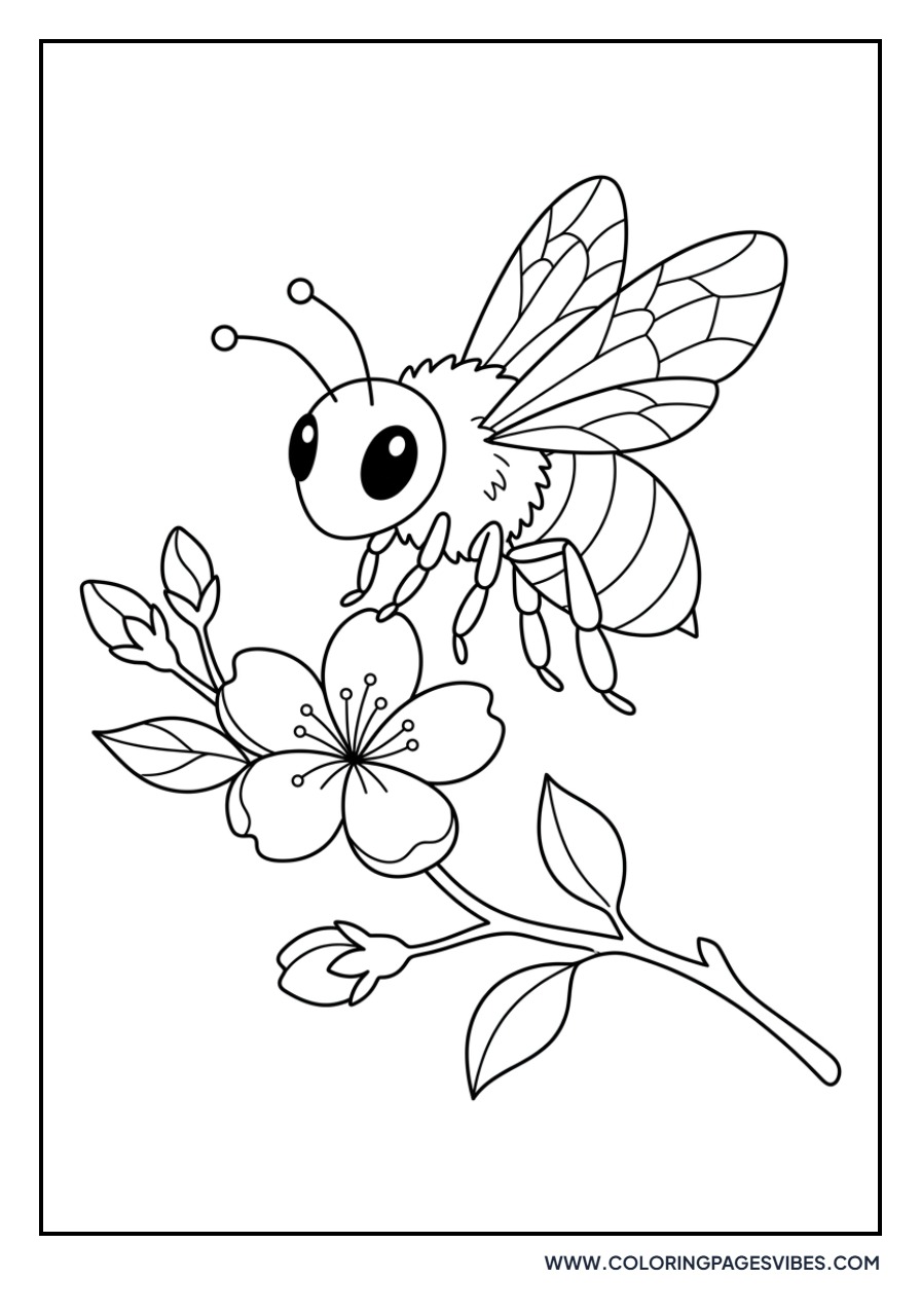 Bee on Lavender Blossom