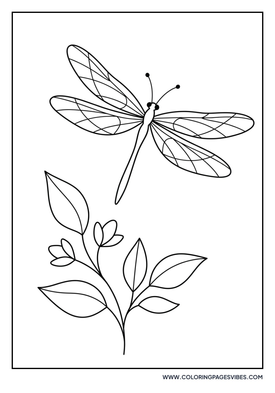 Lavender and Dragonfly