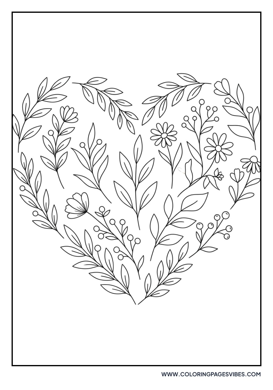 Lavender Heart Shape