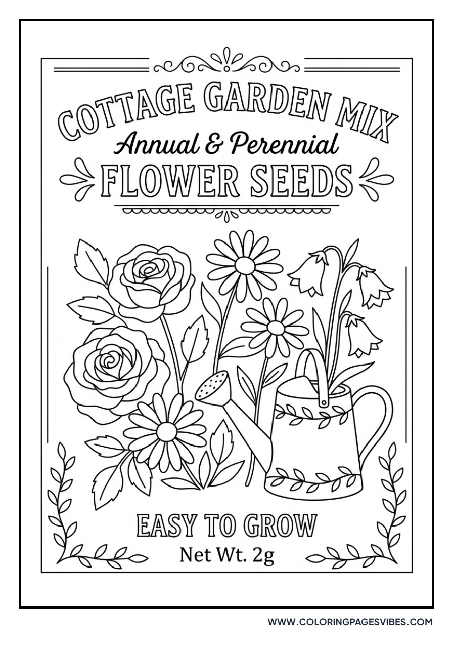 Vintage Lavender Seed Packet