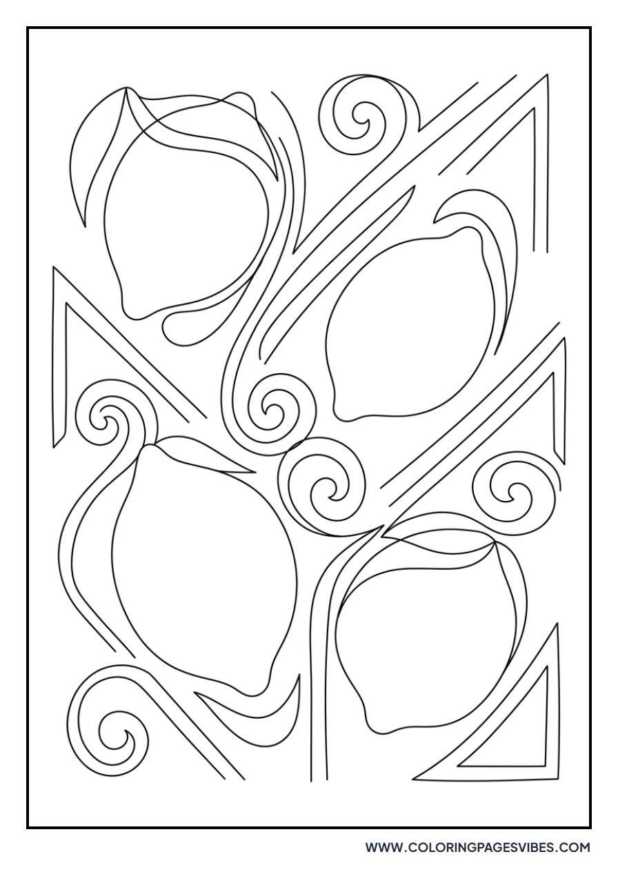 Abstract Lemon Art