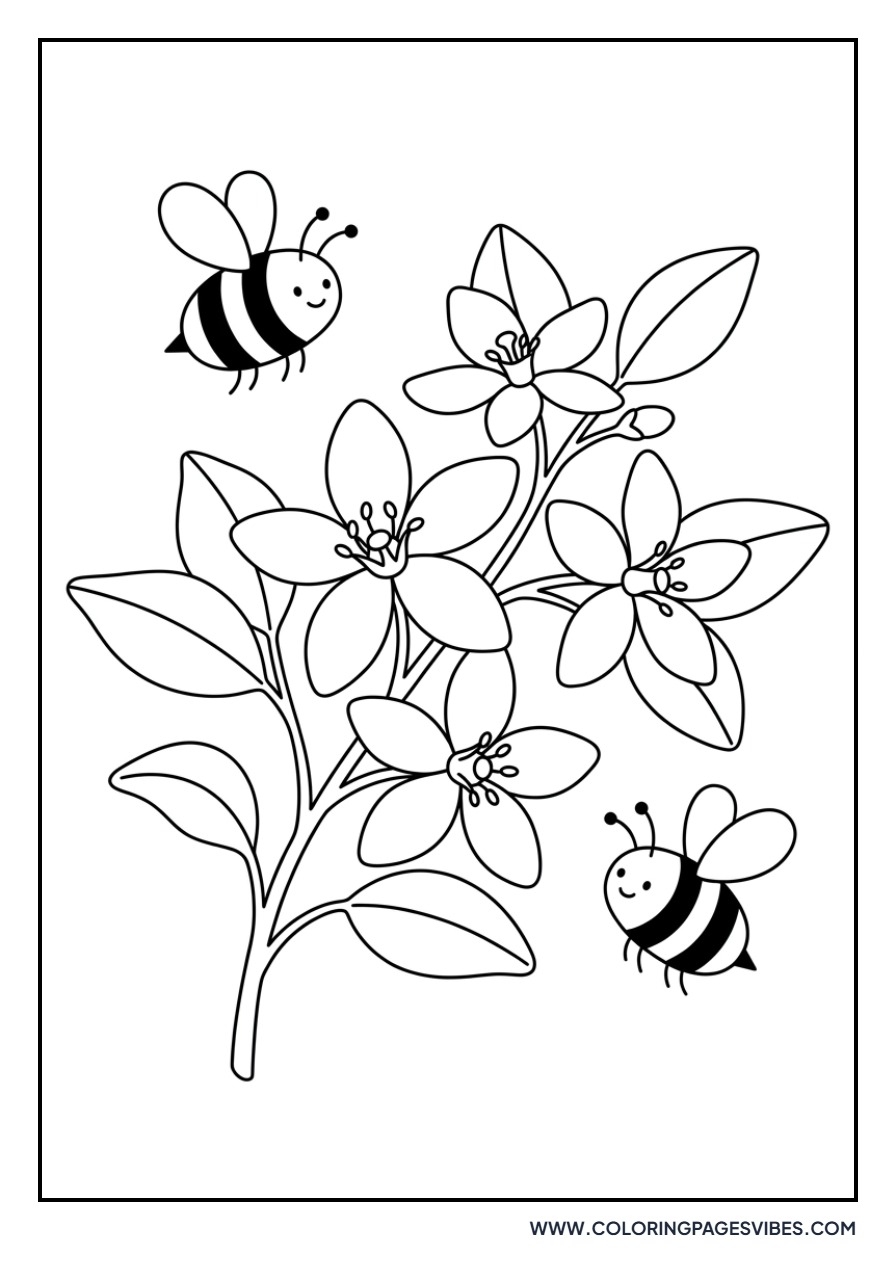 Bees and Lemon Blossoms