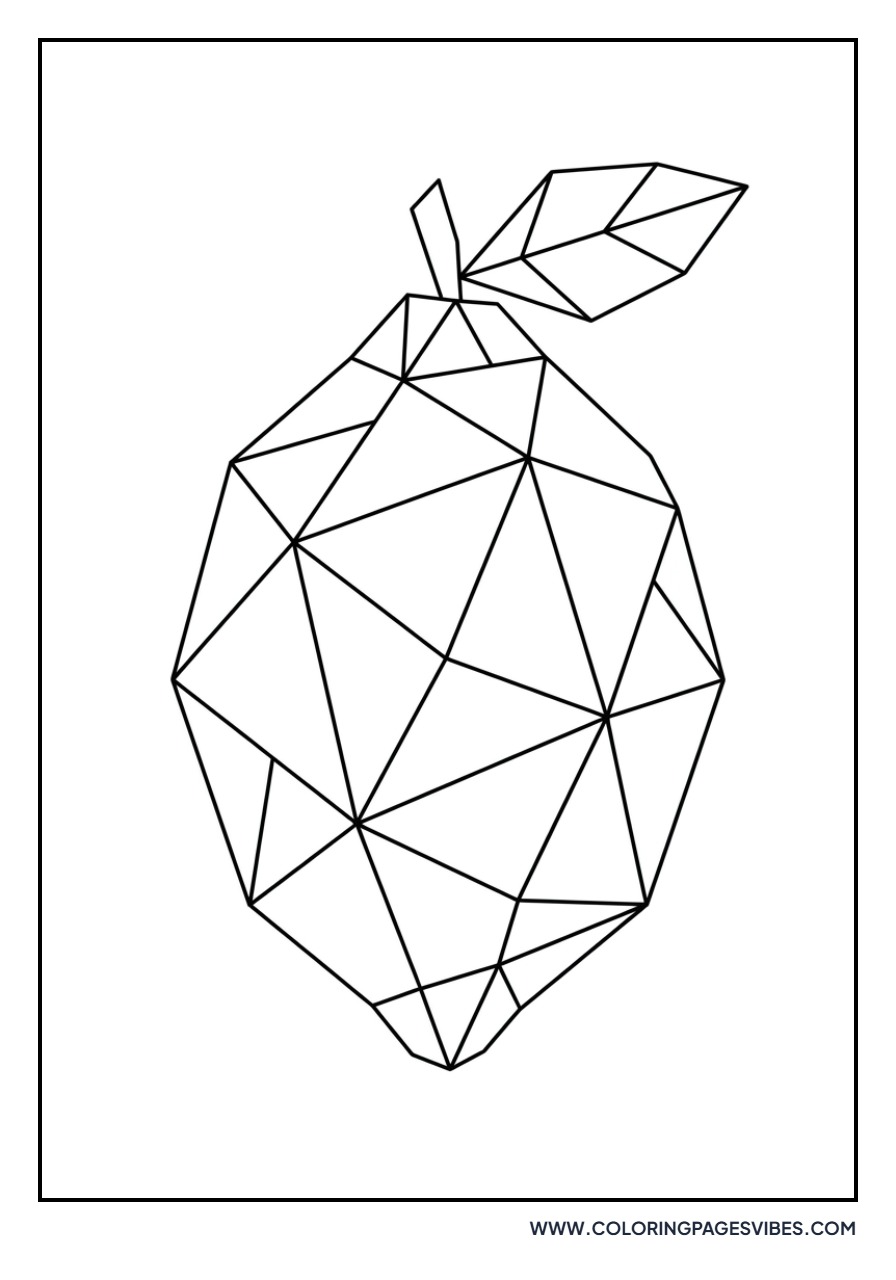 Geometric Lemon Art