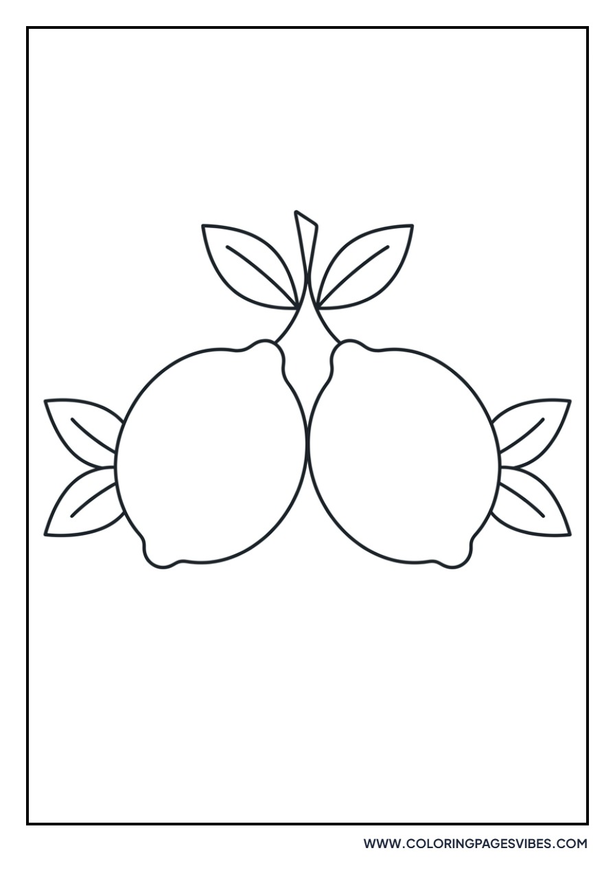 Lemon and Leaf Symmetrical