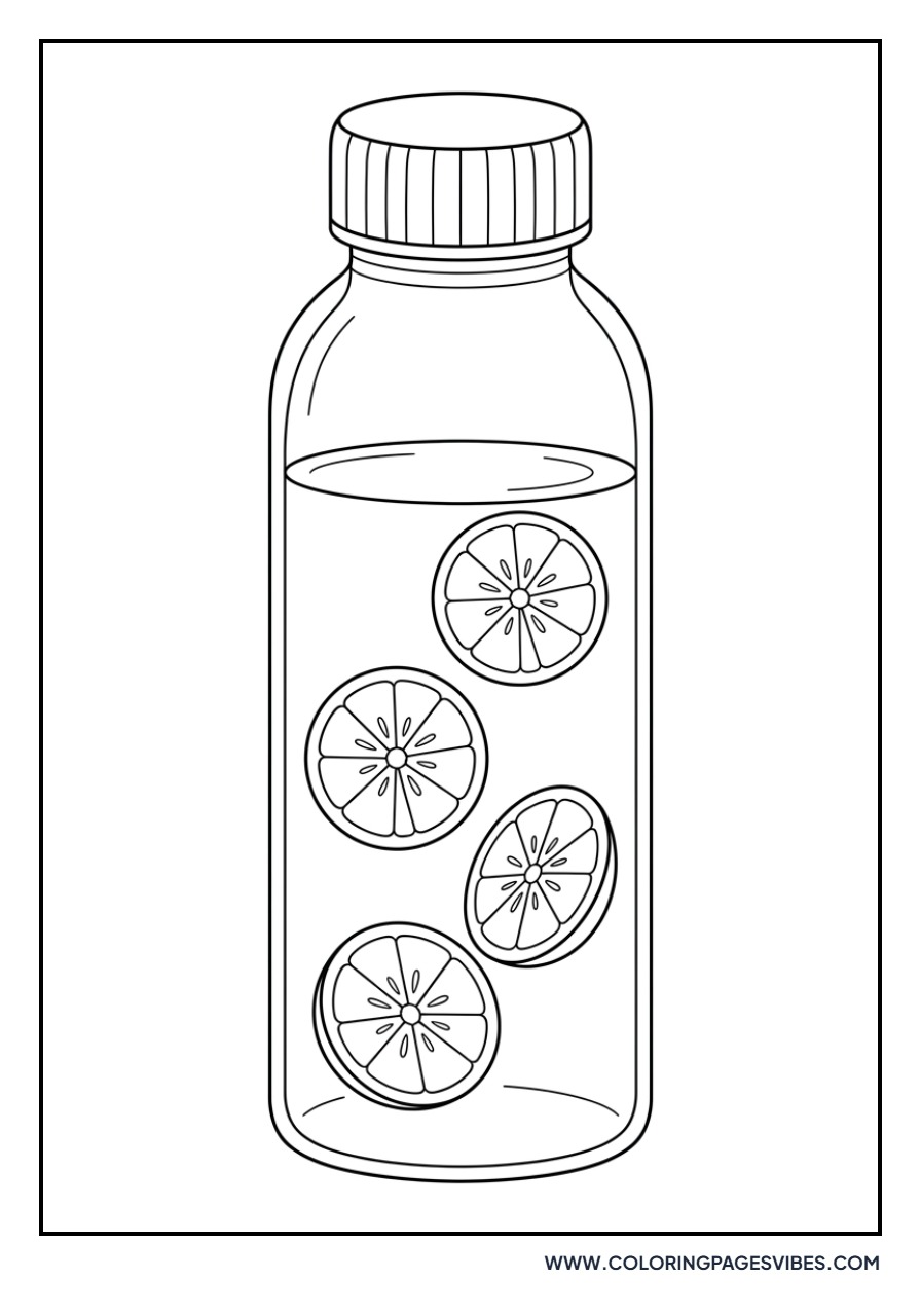 Lemon Infused Water Bottle