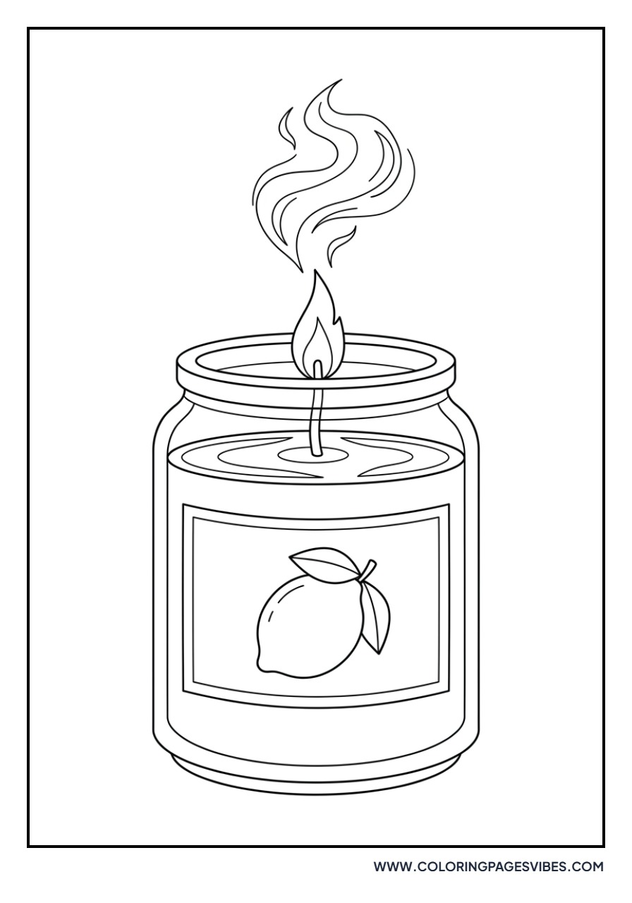 Lemon Scented Candle