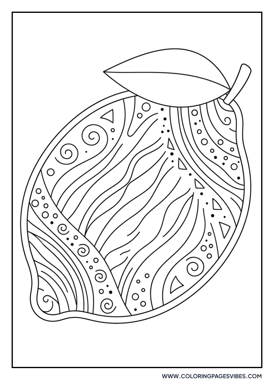 Lemon Zentangle