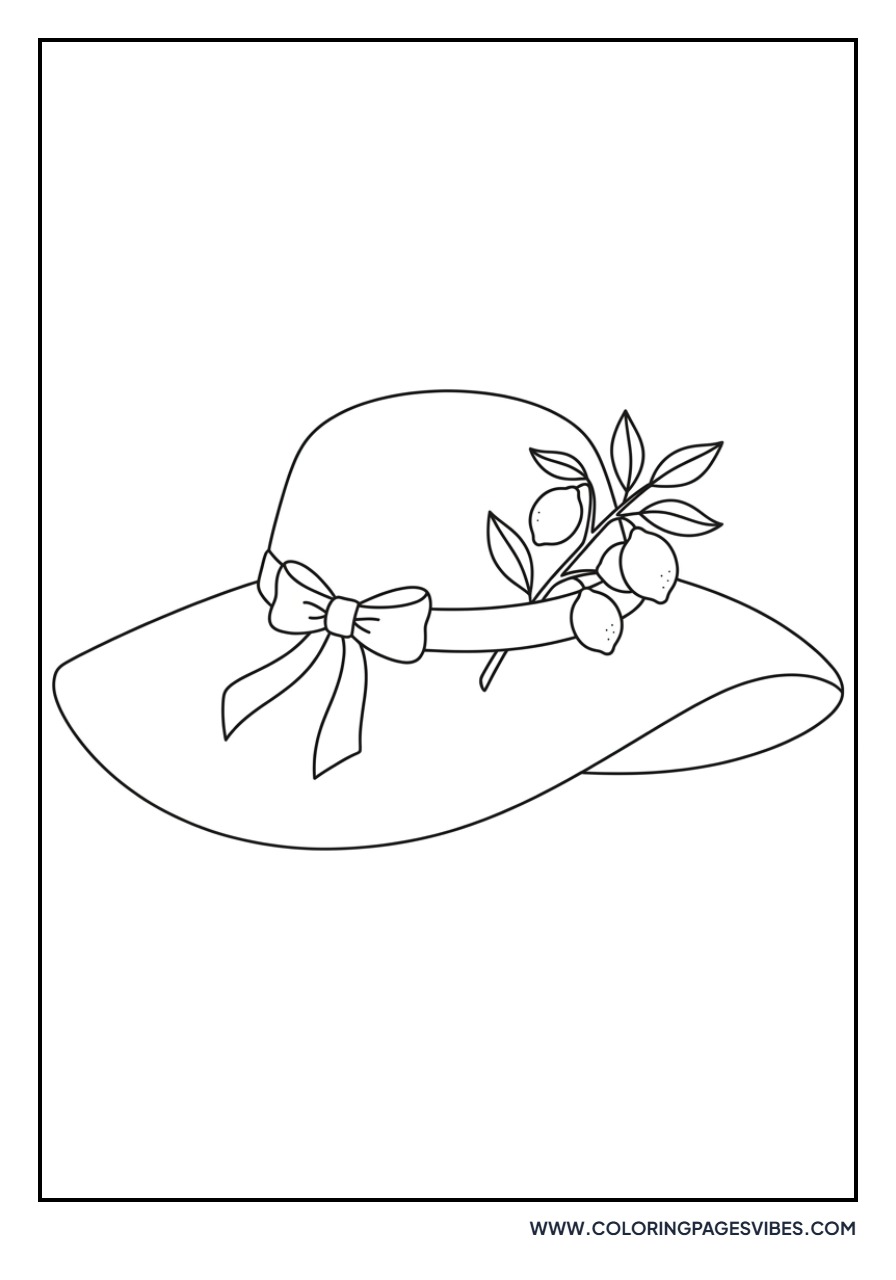 Sun Hat with Lemon
