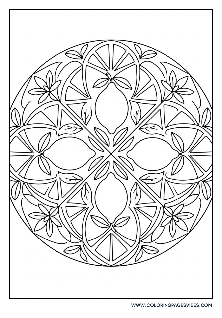 Zesty Lemon Mandala