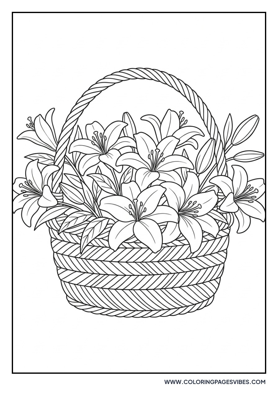 Lilies in a Basket