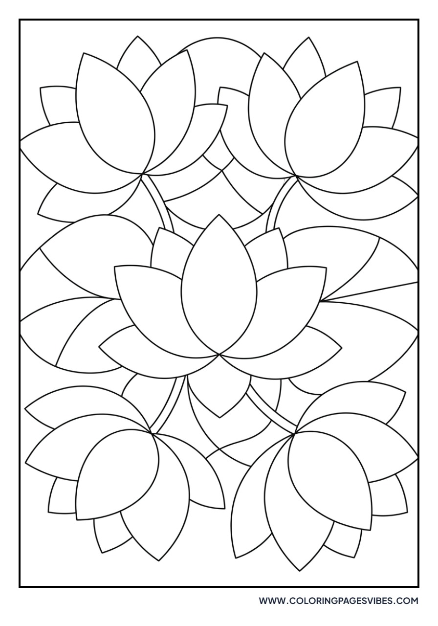 Abstract Lotus Pattern