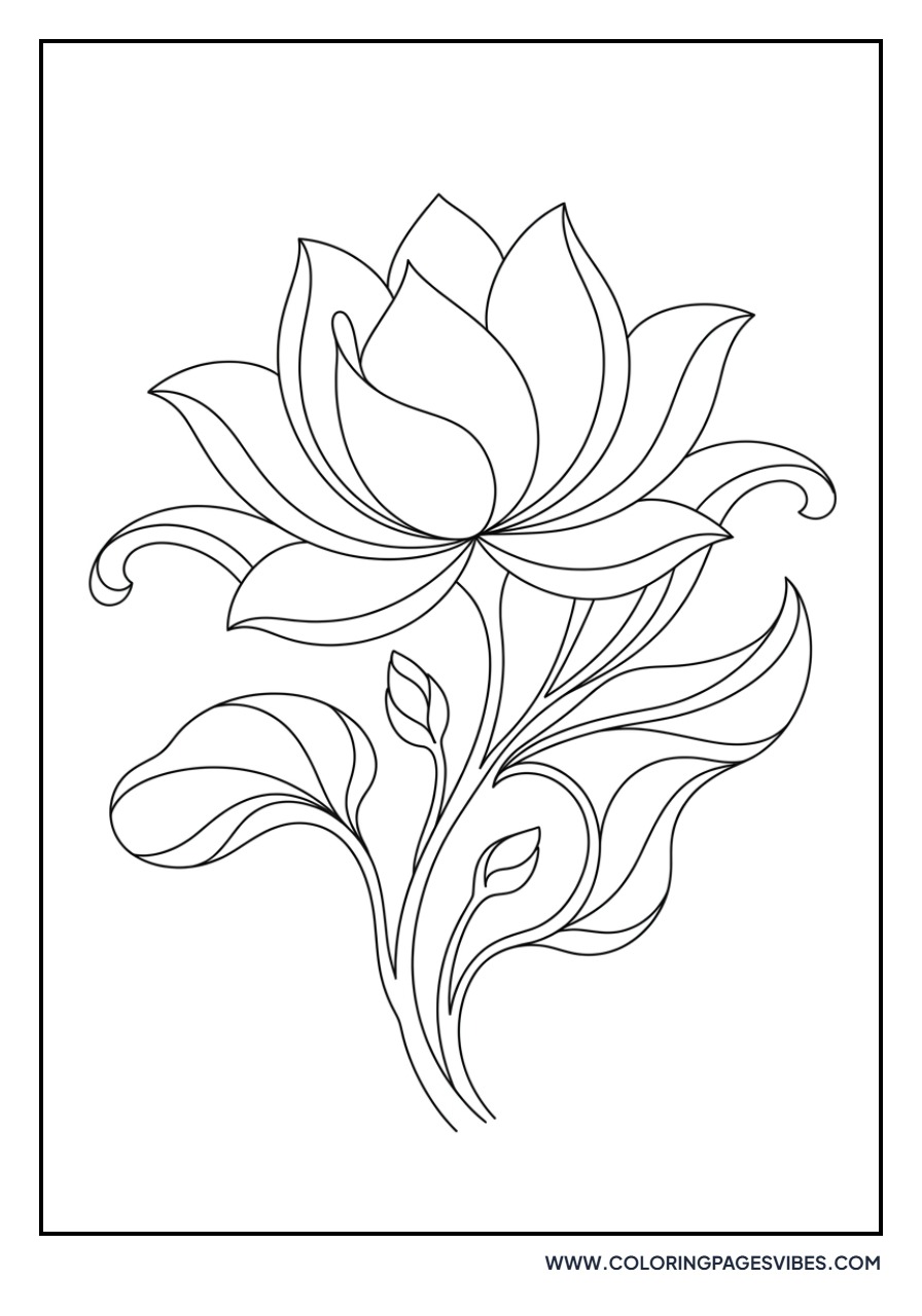 Art Nouveau Lotus