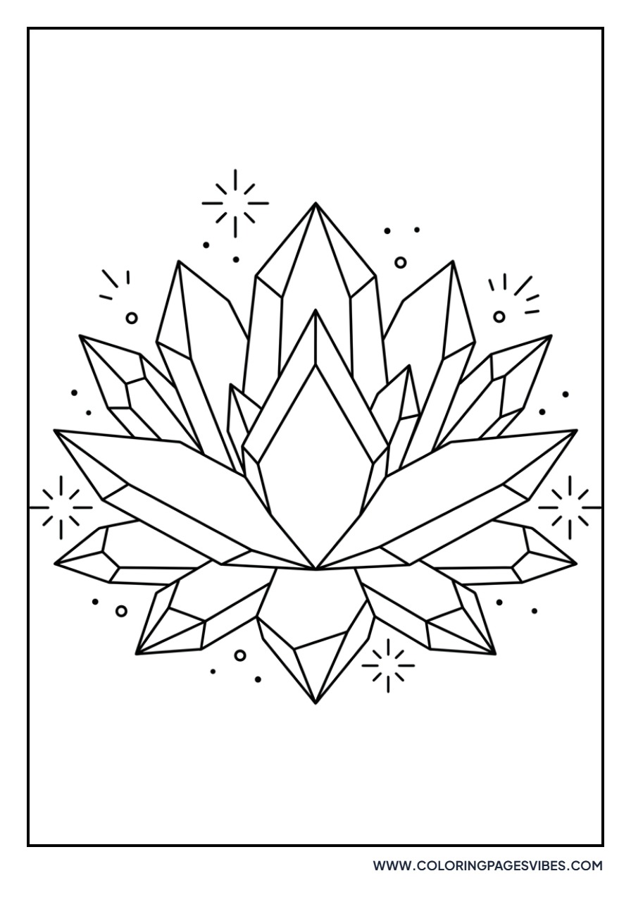 Crystal Lotus Flower