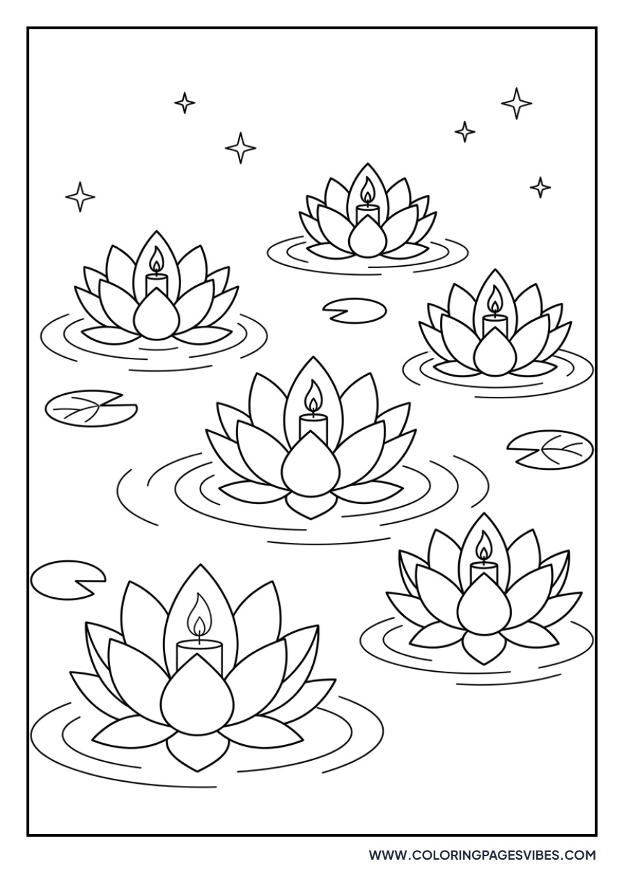 Floating Lotus Candles