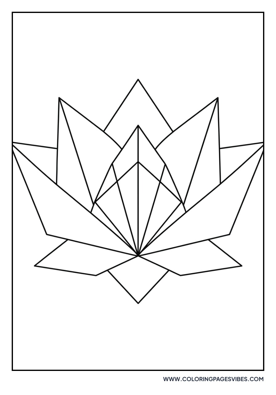 Geometric Lotus Petals