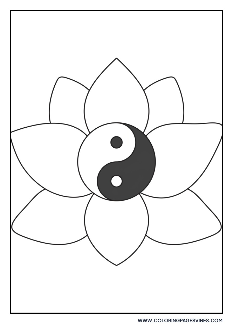 Lotus and Yin Yang