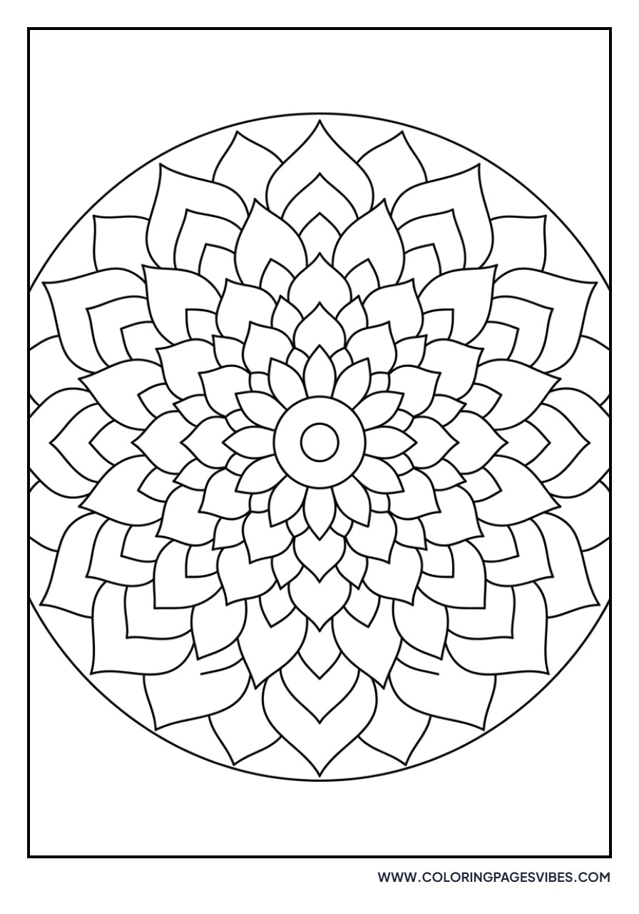 Lotus Mandala Circle
